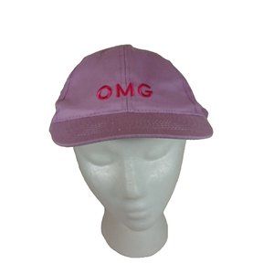 OMG Pink Cap Womans OS Strapback Baseball Cap 100% Cotton Hat